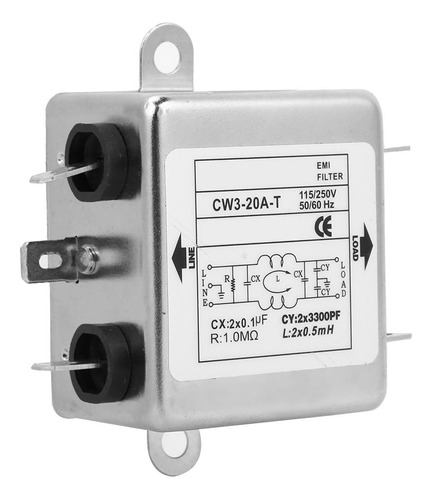 Fuente De Alimentación Monofásica Emi Filter Cw3-20a T