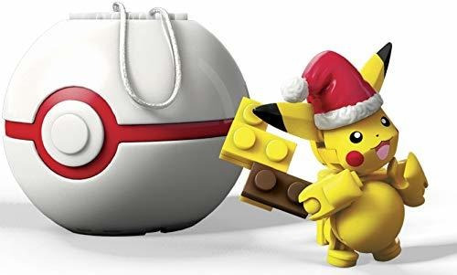 Mega Construx Pokemon Santa Pikachu Juego De Construccion