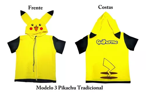 Novidade Fantasia Pikachu Cosplay Pokémon + Brinde