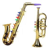 Comprar 2 Pcs Instrumentos Musicales De Juguete Trompeta Y Saxofón