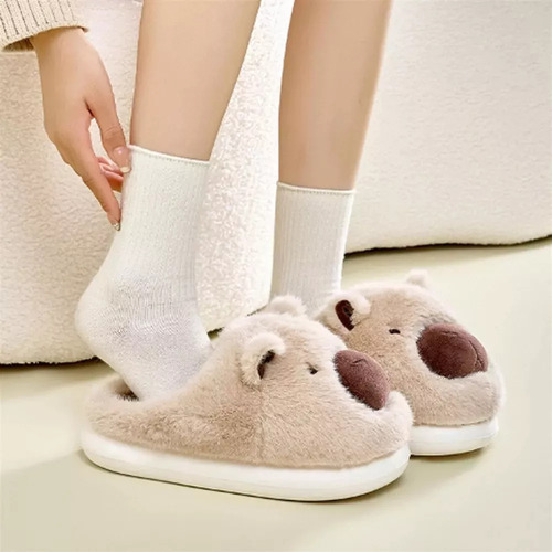 Zapatillas Capybara, Lindas Zapatillas De Algodón Capybara