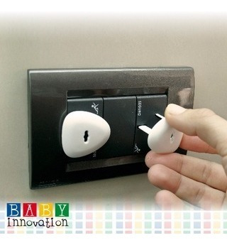 Imagen 2 de 6 de Tapas Para Enchufes Seguridad Bebés +3m Baby Innovation
