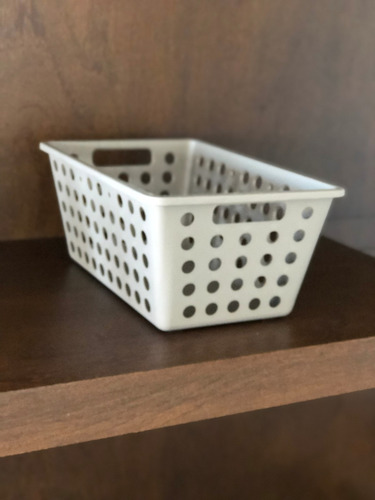 Canasto Caja Organizador Plastico Acanalado Mediano Coza
