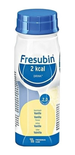 Imagen 1 de 1 de Suplemento en líquido Fresenius Kabi  Fresubin 2 Kcal Drink carbohidratos sabor vainilla en botella de 800mL pack x 4 u