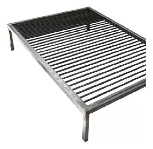 Parrilla Para Asador Hierro Redondo 6 Mm 80x45x14 Reforzada