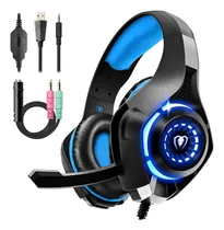 Comprar Auriculares Con Cable Y Microfono \u002F Negro Y Azul \u002F Consolas