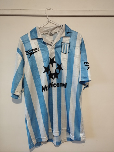 Camiseta Racing Club Topper Multicanal 1997 Titular Original