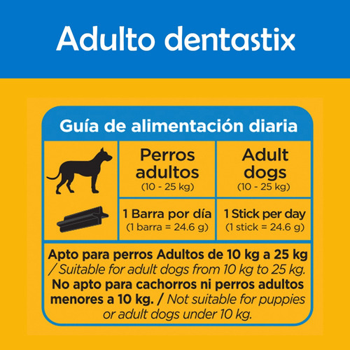 Imagen 5 de 5 de Pedigree Dentastix Snack Adultos Raza Mediana/grande X 7u