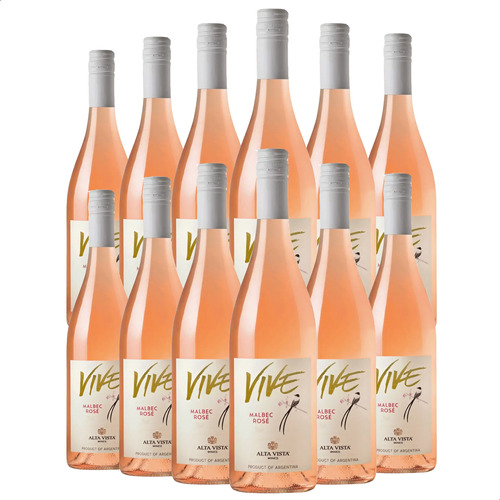 Vino Alta Vista Vive Malbec Rosé 750ml X12 Unidades