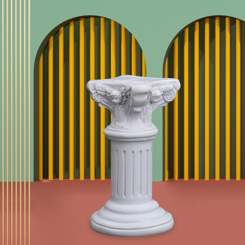 Estatua De Columna Griega Con Pilar Romano Creativo, Pedesta