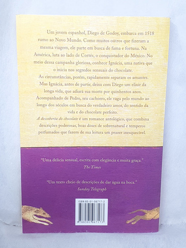 Livro A Descoberta Do Chocolate - James Runcie - Editora Record (Usado)