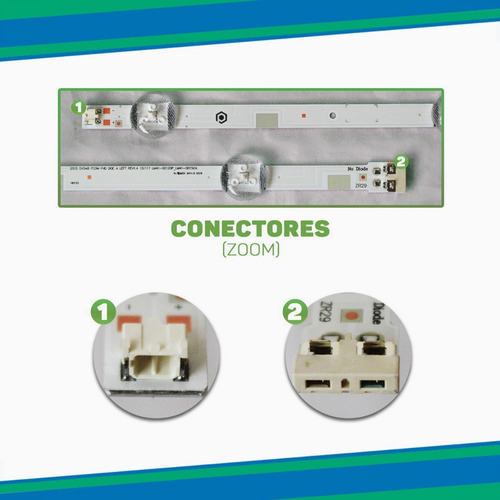 Kit 8 Barras De Led Para Tv Un48j5000 Un48j5200 Un48j5200ag