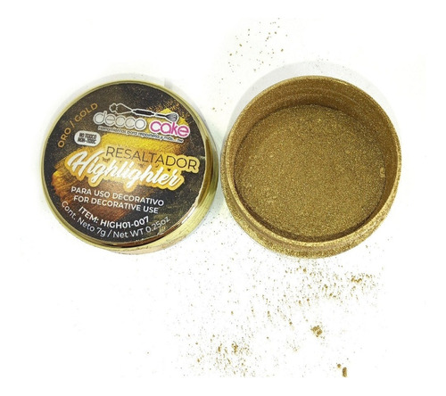 Highlighter Gold Matizador Oro Ma Baker 7 G Decorativo