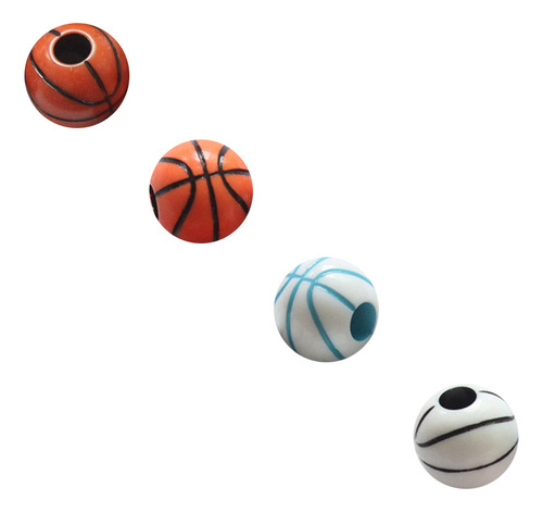 Pulsera De Abalorios Con Estampado De Baloncesto De Colores