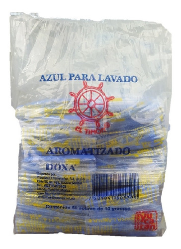 Blanqueador Azul De Lavado El Timón 1/50 Pzas De 10grs