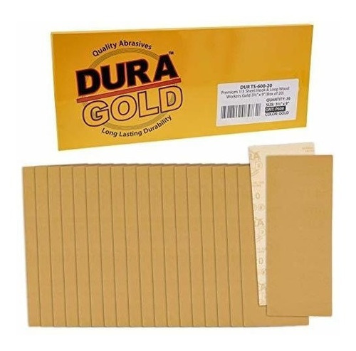 20 Lijas Dura-gold 9.3cm X 23cm Grano 600