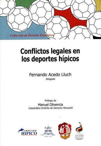 Conflictos Legales En Los Deportes Hipicos, De Acedo Lluch, Fernando. Editorial Reus, Tapa Blanda, Edición 1 En Español, 2014