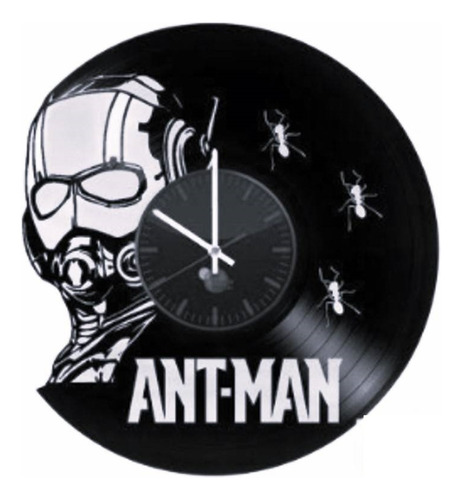 Reloj Corte Laser 0064 Ant-man  Rostro Y 3 Hormigas 