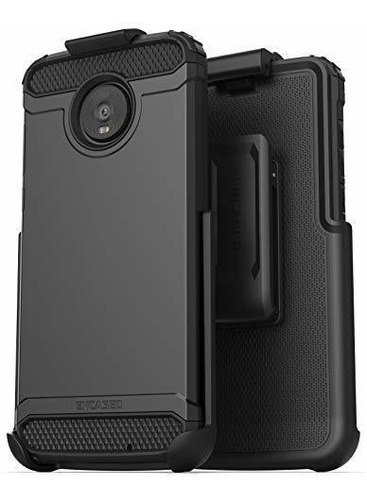 Funda Encased Para Motorola Moto Z4 Protectora Color Negro