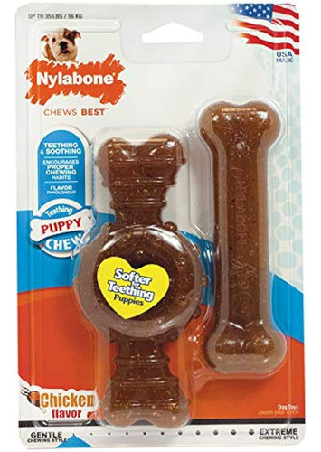 Nylabone Just For Puppies Wolf Ring Y Flexi Bone Puppy Dog C