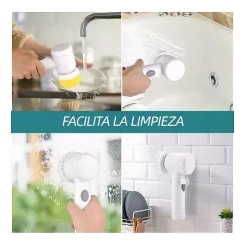 Py Cepillo De Limpieza Eléctrico Inalámbrico 5 En 1 Con