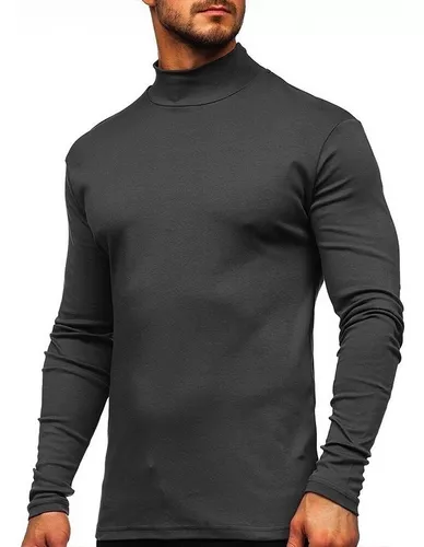 Pack de 5 camisetas cuello alto para hombre con efecto térmico