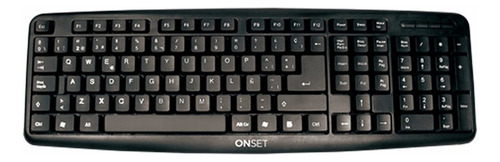 Teclado Usb Español - Onset Tc-100 Pc Classic Color del teclado Negro