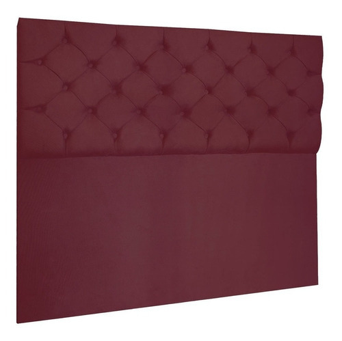 Cabeceira Capitonê Queen 1,60m Jade Suede Marsala - Pallazio