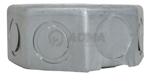 Caja Luz Embutir Octogonal Grande Chapa Ag 10x10cm X20