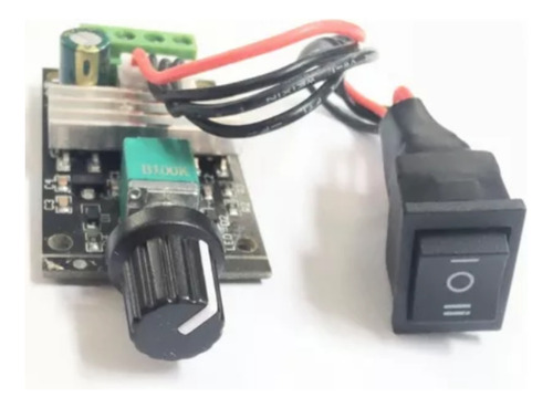 Controlador Pwm De Velocidade 6 A 28v C/chave De Rotação 3a