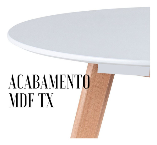 Mesa Jantar Wood Leda 80cm Quadrada Madeira Mdf Tx Hf