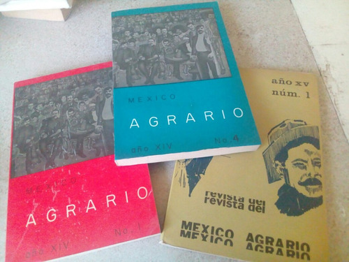 Revista México Agrario- 1981, 1982- Tres Ejemplares