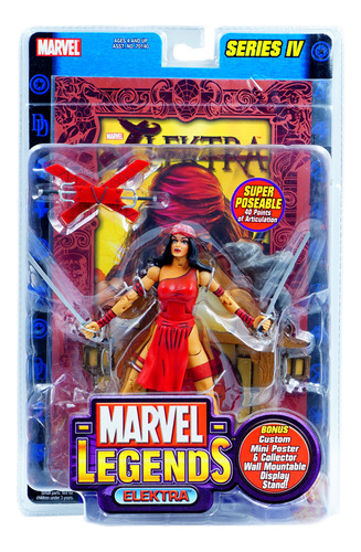 Toy Biz Marvel Legends Series 4 Elektra 2003 Edition