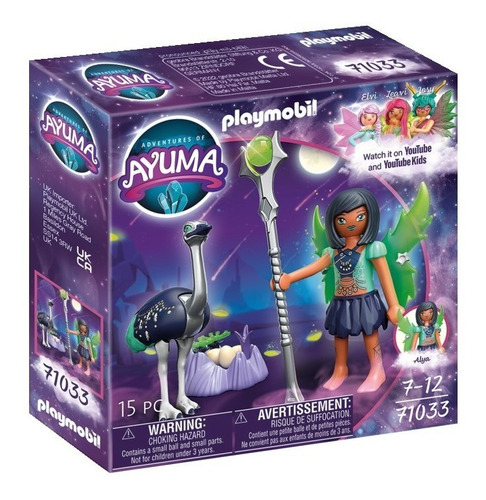 Juego Playmobil Ayuma Moon Fairy Con Animal Del Alma 15 Pzas