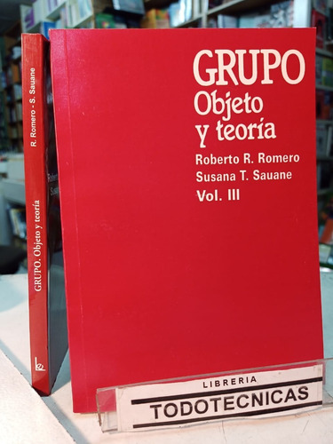 Imagen 1 de 3 de Grupo Objeto Y Teoria Vol 3 - Romero -LG