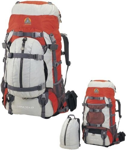 Brand: Alpinizmo High Peak Usa Luna 55 10 Mochila, Rojo