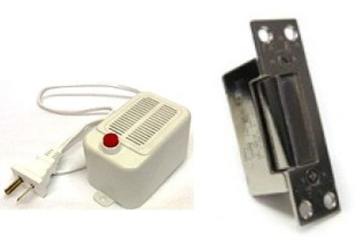 Kit Apertura Cerradura Electrica Roa+pulsador+fuente 12vca