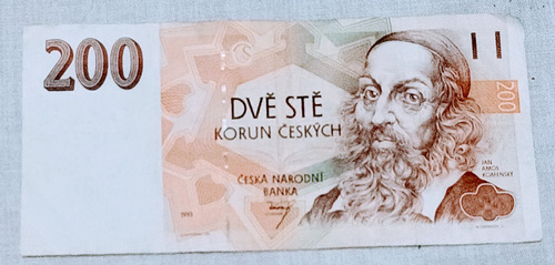 Billete 200 Korun Republica Checa 1998