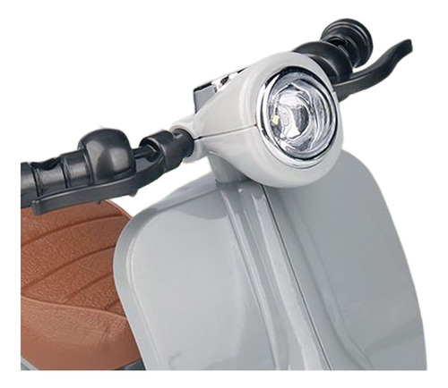 Motocicleta Giratoria Acrobática Con Música Y Luz, Gris