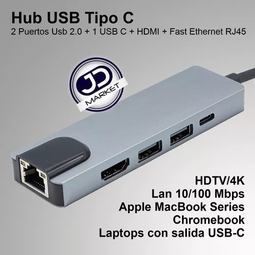  Adaptador USB 3.0 a Ethernet, concentrador USB 3.0 de