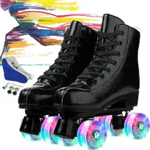 Comprar Patines De Patines Clásicos Doble Fila Con Ruedas Luminosas