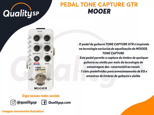 Pedal Mooer Tone Capture Gtr M701 True Bypass Buffer Bypass