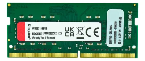 Memória 16gb Ddr4 2666mhz 1.2v Kingston Kvr26s19s8/16 | MercadoLivre