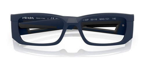 Lentes Prada Ps03pv Mag1o1 Matte Azul Oftalmico Original