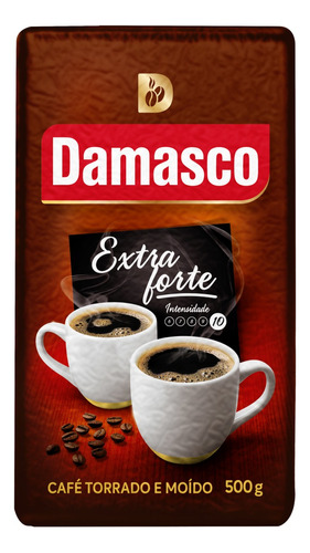 Café Torrado e Moído a Vácuo Extraforte Damasco Pacote 500g