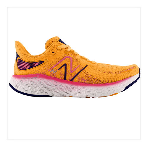 Zapato Deportivo Running New Balance 1080v12 Amarillo/rosado