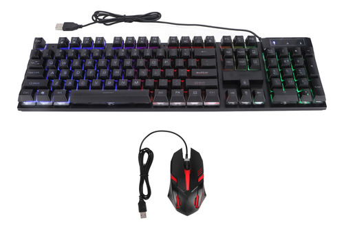 Combo De Teclado E Mouse Para Jogos De 104 Teclas Retroilumi
