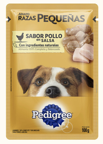 Pouch Razas Pequeñas Pedigree - Pollo