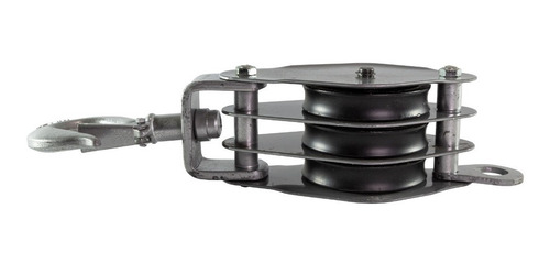 Moton 3 Poleas 60mm 970 Kgs Aparejo Roldana Pasteca Trabajo