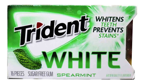 Chiclete Trident Importado E U A White Spearmint Zero Açúcar